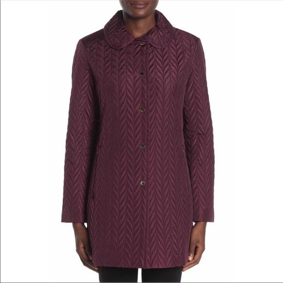 Kate Spade Blue Quilted Snap Button Jacket XS - Picture 3 of 6